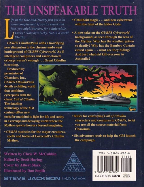 GURPS 3rd - Classic - CthulhuPunk (B Grade) (Genbrug)